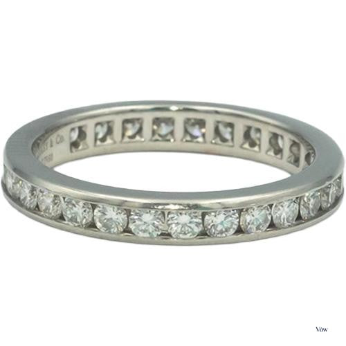 Tiffany & Co. Round Diamond Eternity Ring — 1.00ct, Platinum — Authentic Pre-Owned