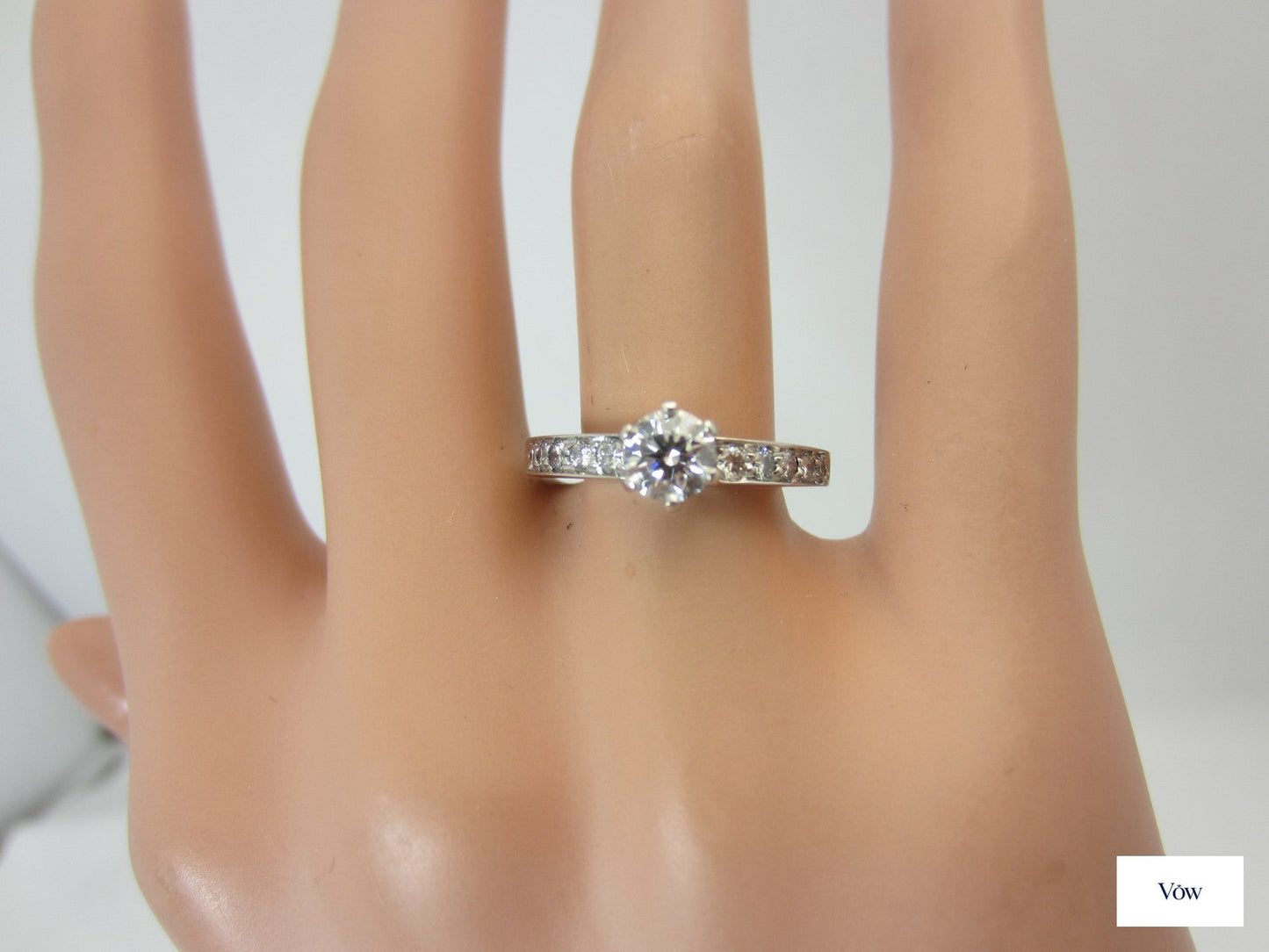Tiffany & Co. Platinum Diamond Engagement Ring — 0.46ct Round — Authentic Pre-Owned