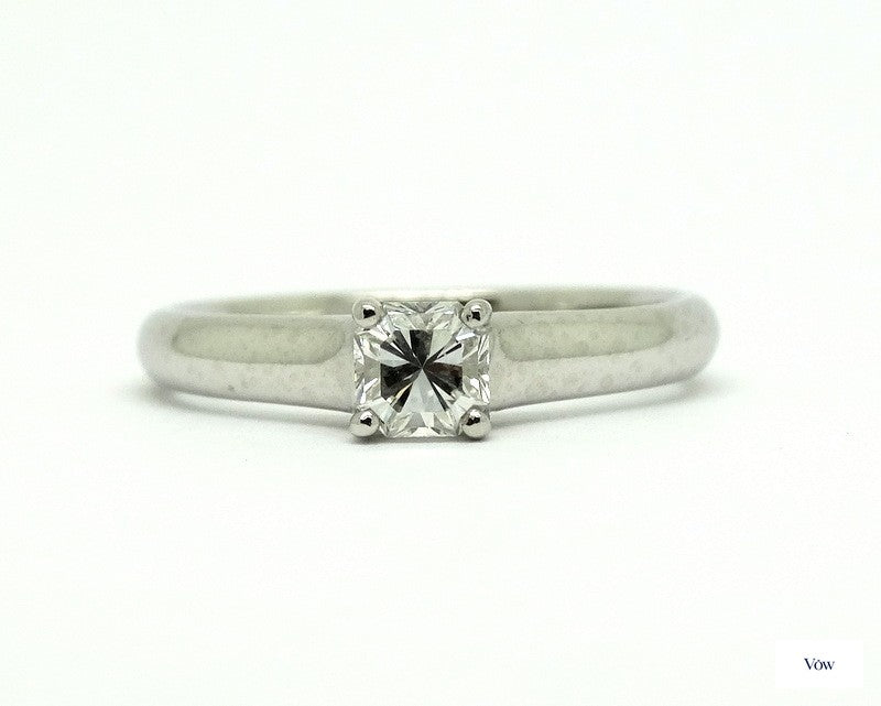 Tiffany & Co. Lucida Solitaire — 0.38ct Diamond, Platinum — Authentic Pre-Owned