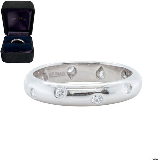 Tiffany & Co. Etoile Dots Band — 0.22ct Diamond, Platinum — Authentic Pre-Owned