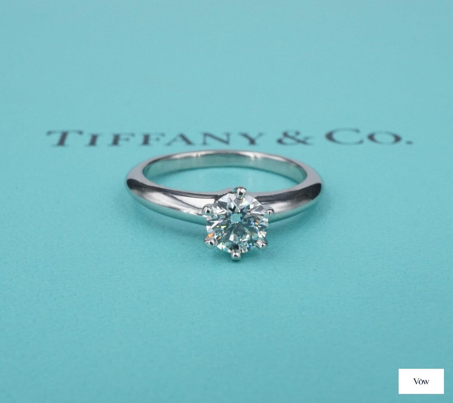 Tiffany & Co. Round Diamond Ring — 0.62ct, Platinum — Authentic Pre-Owned