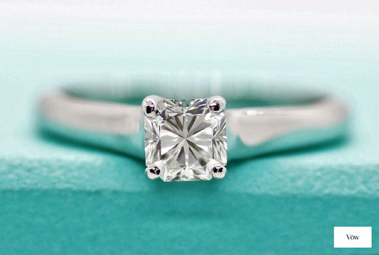 Tiffany & Co. Lucida Diamond Engagement Ring — 0.55ct, Platinum — Authentic Pre-Owned