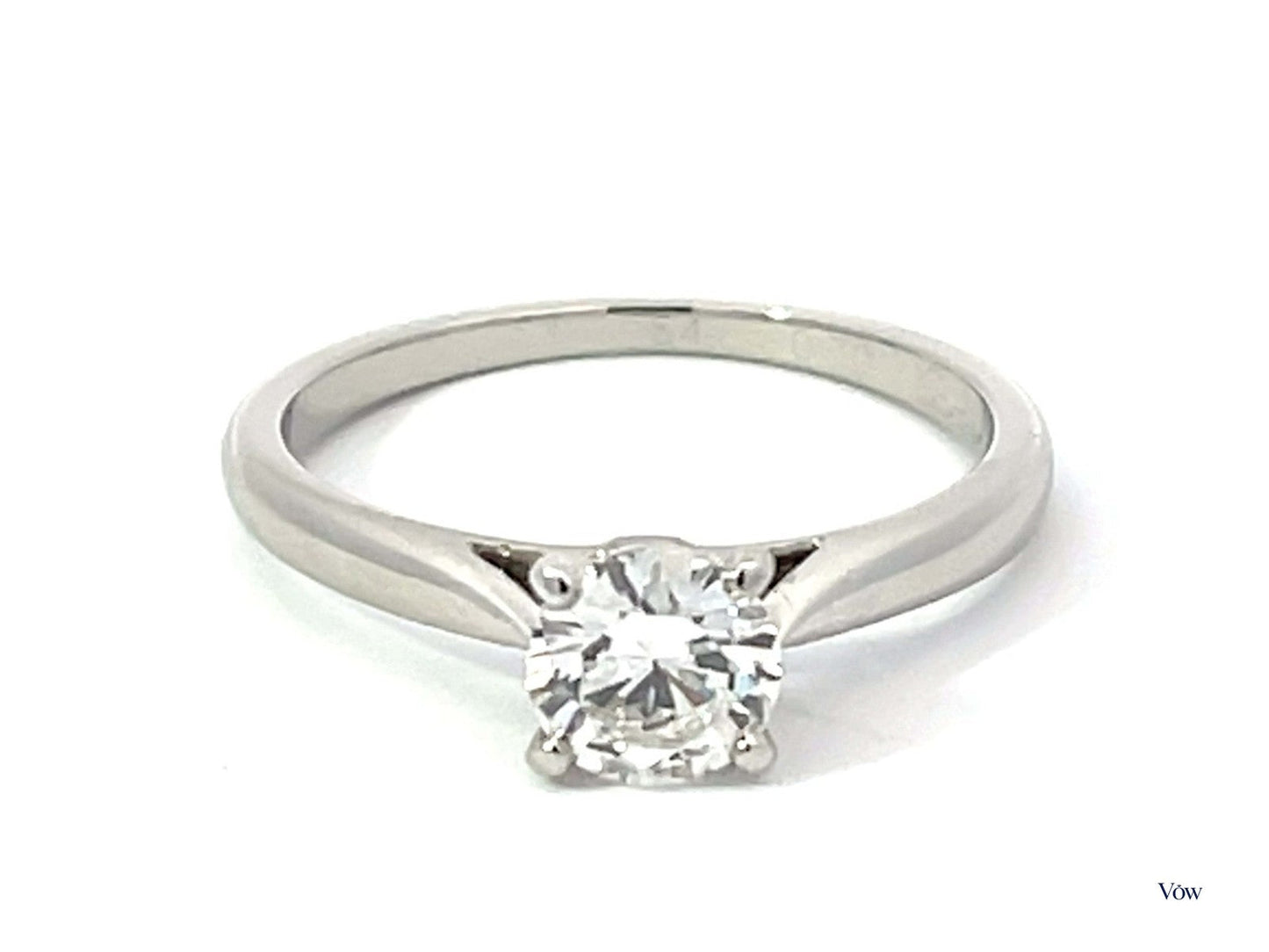 Cartier 1894 Solitaire — 0.70ct Round Brilliant, Platinum — Authentic Pre-Owned