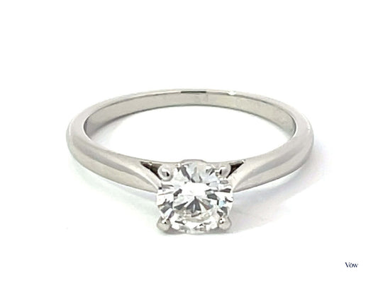 Cartier 1894 Solitaire — 0.70ct Round Brilliant, Platinum — Authentic Pre-Owned