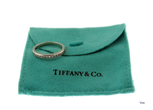 Tiffany & Co. Half Eternity Diamond Band — Platinum — Authentic Pre-Owned