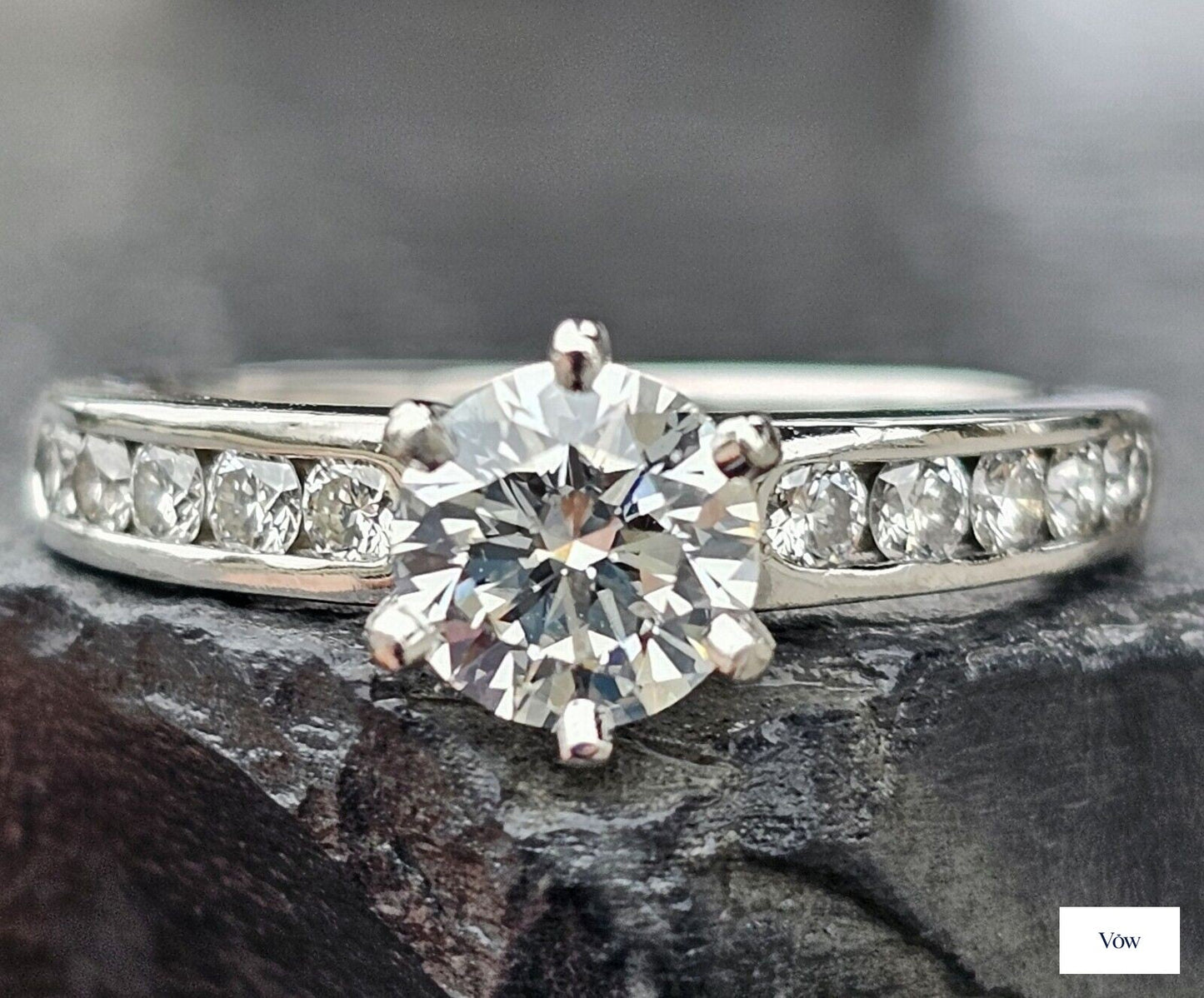 Tiffany & Co. Round Diamond Engagement Ring — 0.79ct, Platinum — Authentic Pre-Owned