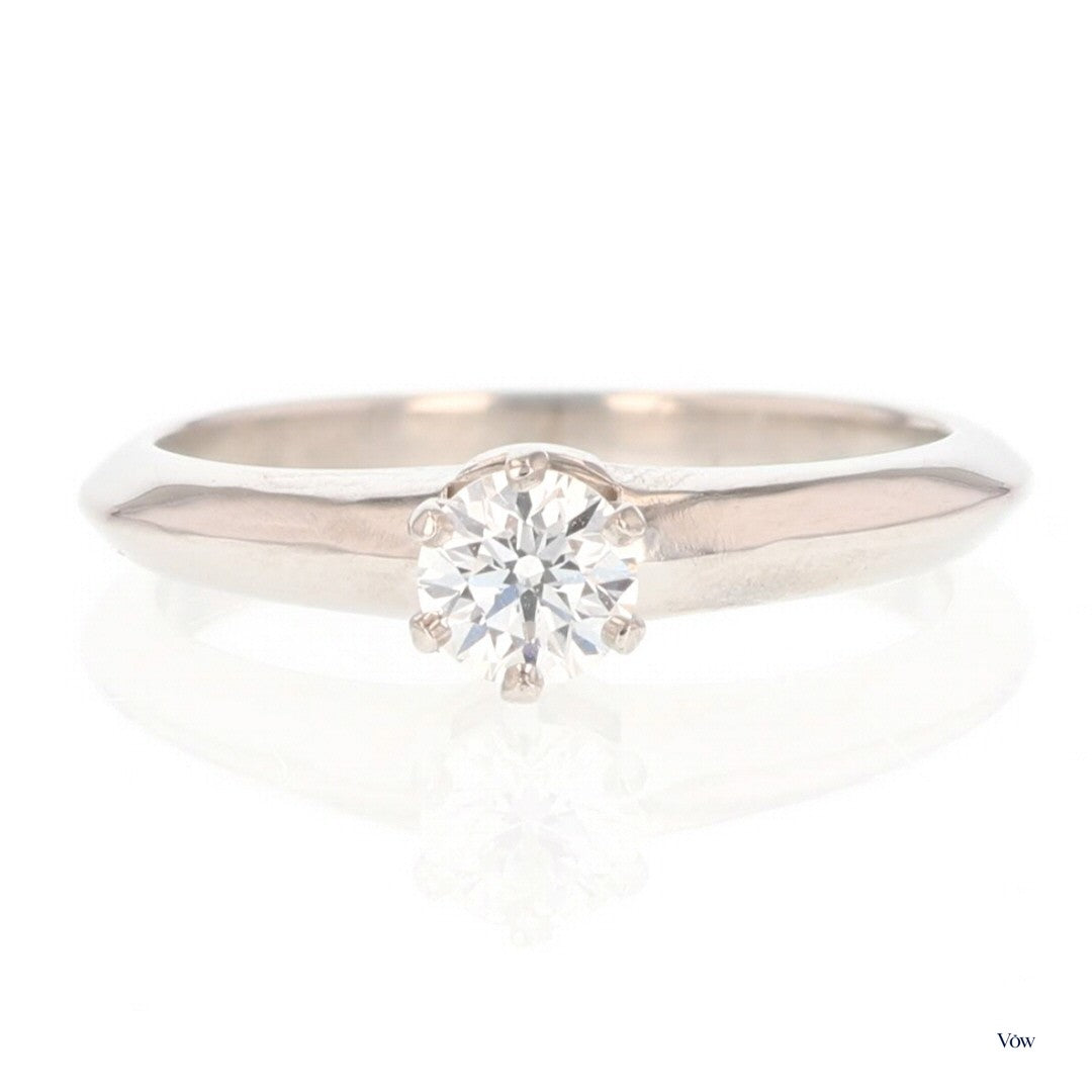 Tiffany & Co. Round Diamond Solitaire — 0.27ct, Platinum — Authentic Pre-Owned