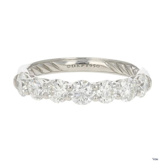 David Yurman Eden — 1.36ct Round Diamond Platinum Ring — Authentic Pre-Owned