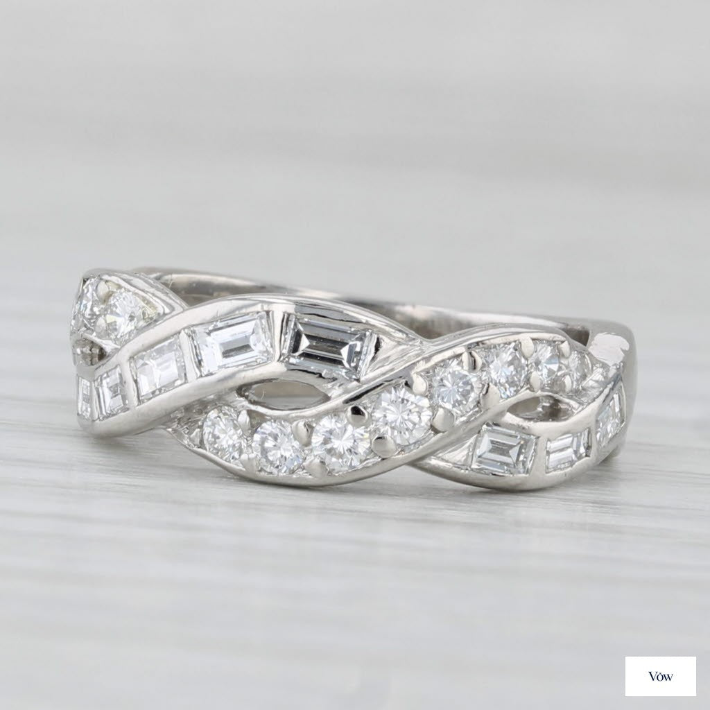 Tiffany & Co. Woven Diamond Ring — 0.79ct, Platinum — Authentic Pre-Owned