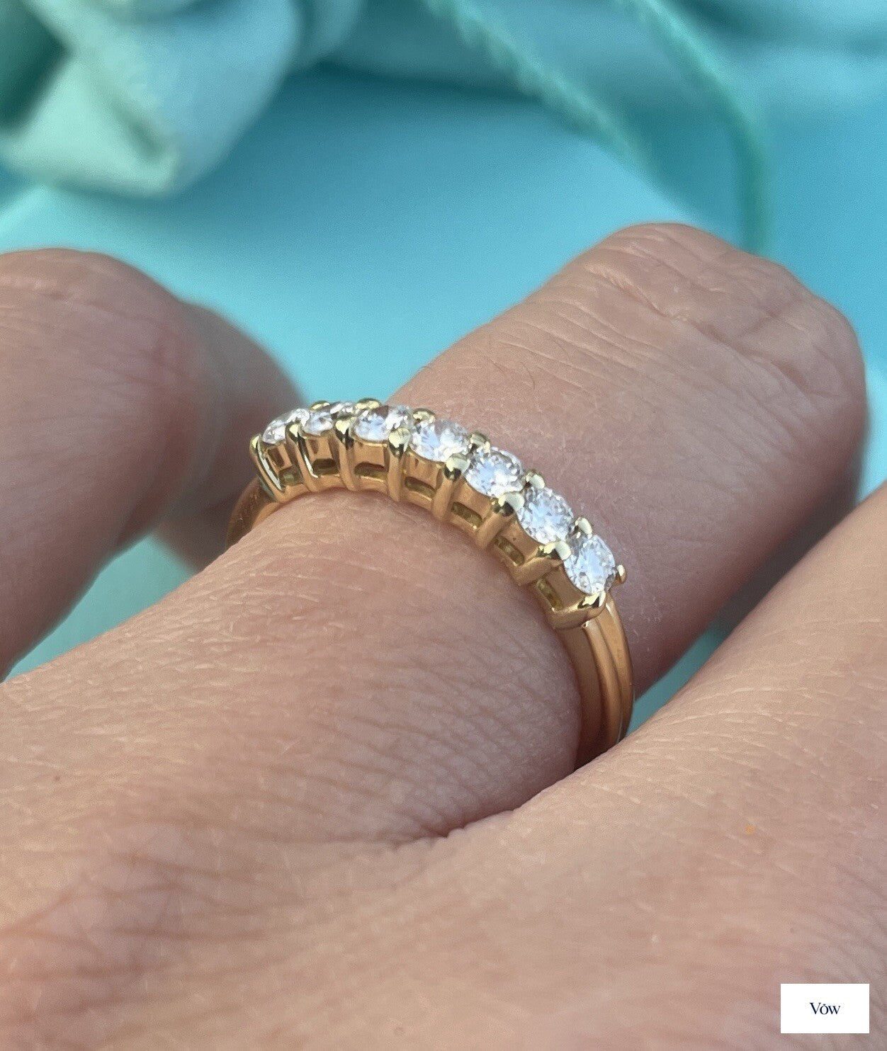 Tiffany & Co. Forever Embrace Eternity Diamond Band — 18k Yellow Gold — Authentic Pre-Owned