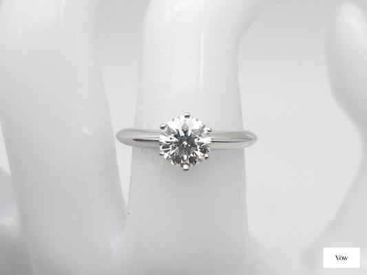 Tiffany & Co. Round Diamond Engagement Ring — 1.24ct, Platinum — Authentic Pre-Owned