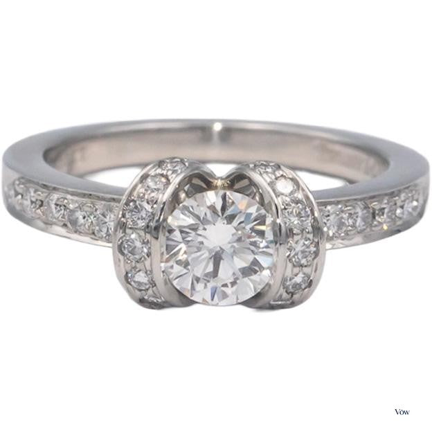 Tiffany & Co. Platinum Diamond Engagement Ring — 0.75ct — Authentic Pre-Owned