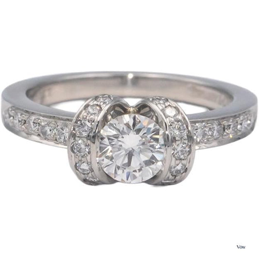 Tiffany & Co. Platinum Diamond Engagement Ring — 0.75ct — Authentic Pre-Owned