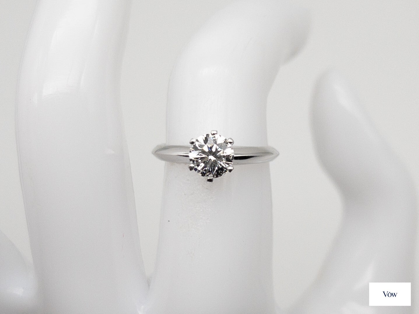 Tiffany & Co. 0.75ct Diamond Solitaire — Platinum — Authentic Pre-Owned