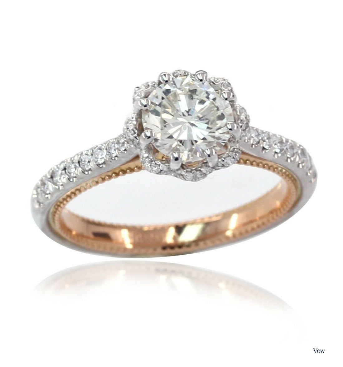 Verragio 1.43ct Diamond Engagement Ring — Rose Gold — Authentic Pre-Owned