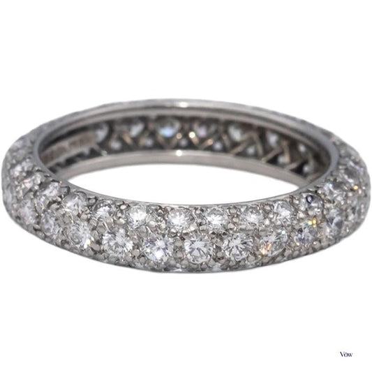 Tiffany & Co. Round Diamond Eternity Band — 2.50ct, Platinum — Authentic Pre-Owned