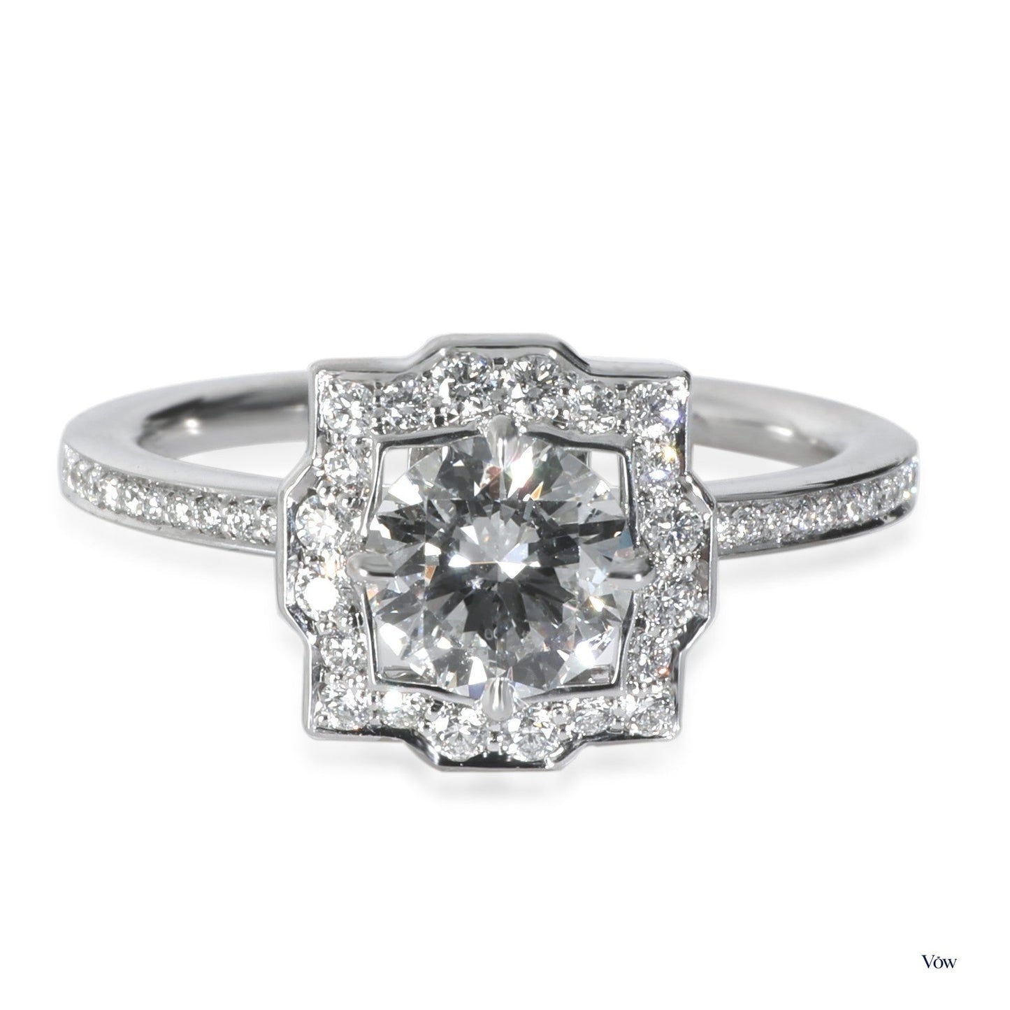Harry Winston Belle — 0.55ct Diamond Engagement Ring, Platinum — Authentic Pre-Owned