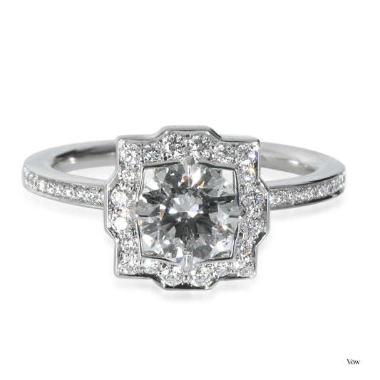 Harry Winston Belle — 0.55ct Diamond Engagement Ring, Platinum — Authentic Pre-Owned