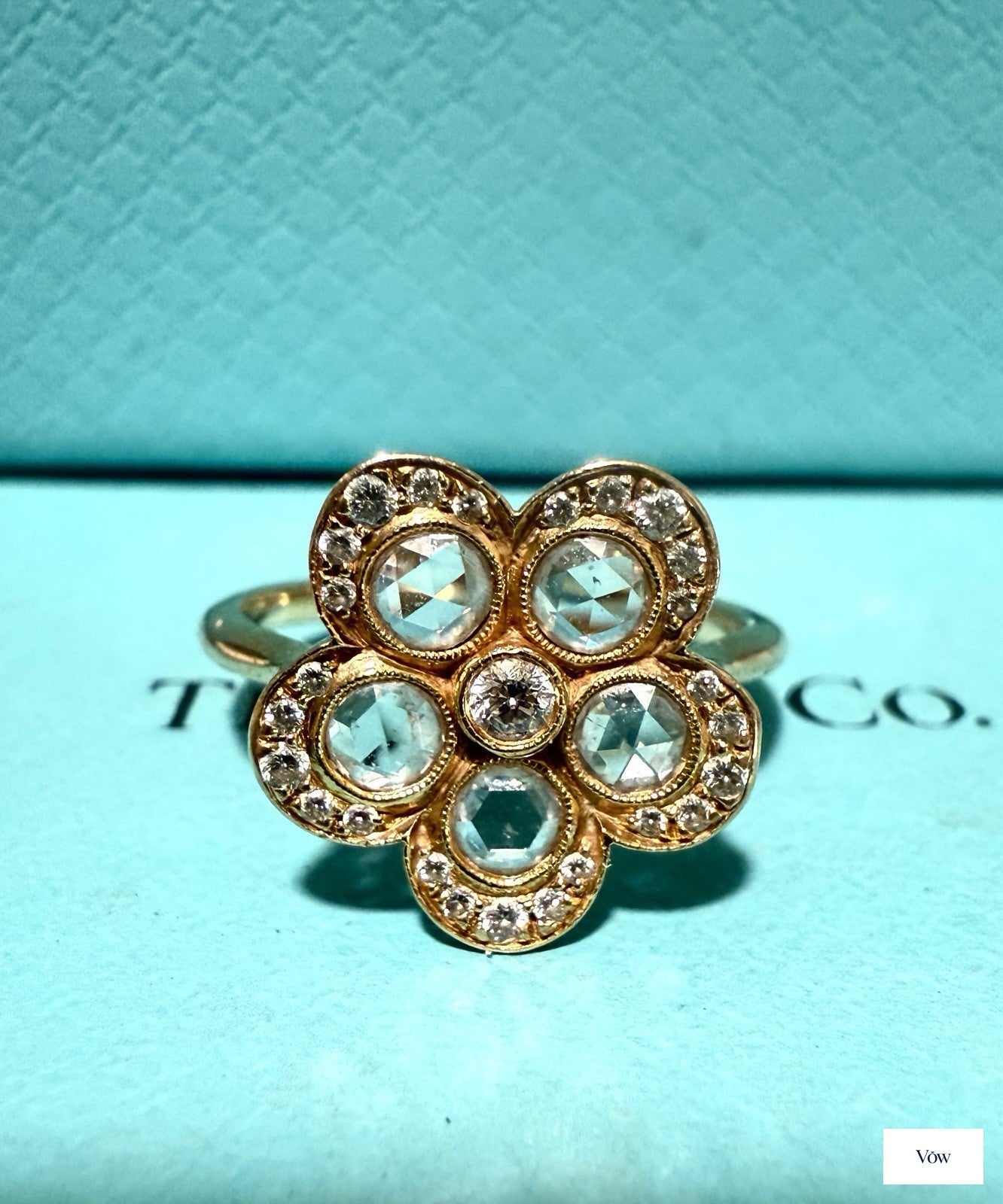 Tiffany & Co. Enchant Garden Flower Diamond Ring — 18k Rose Gold, Size 5.5 — Authentic Pre-Owned