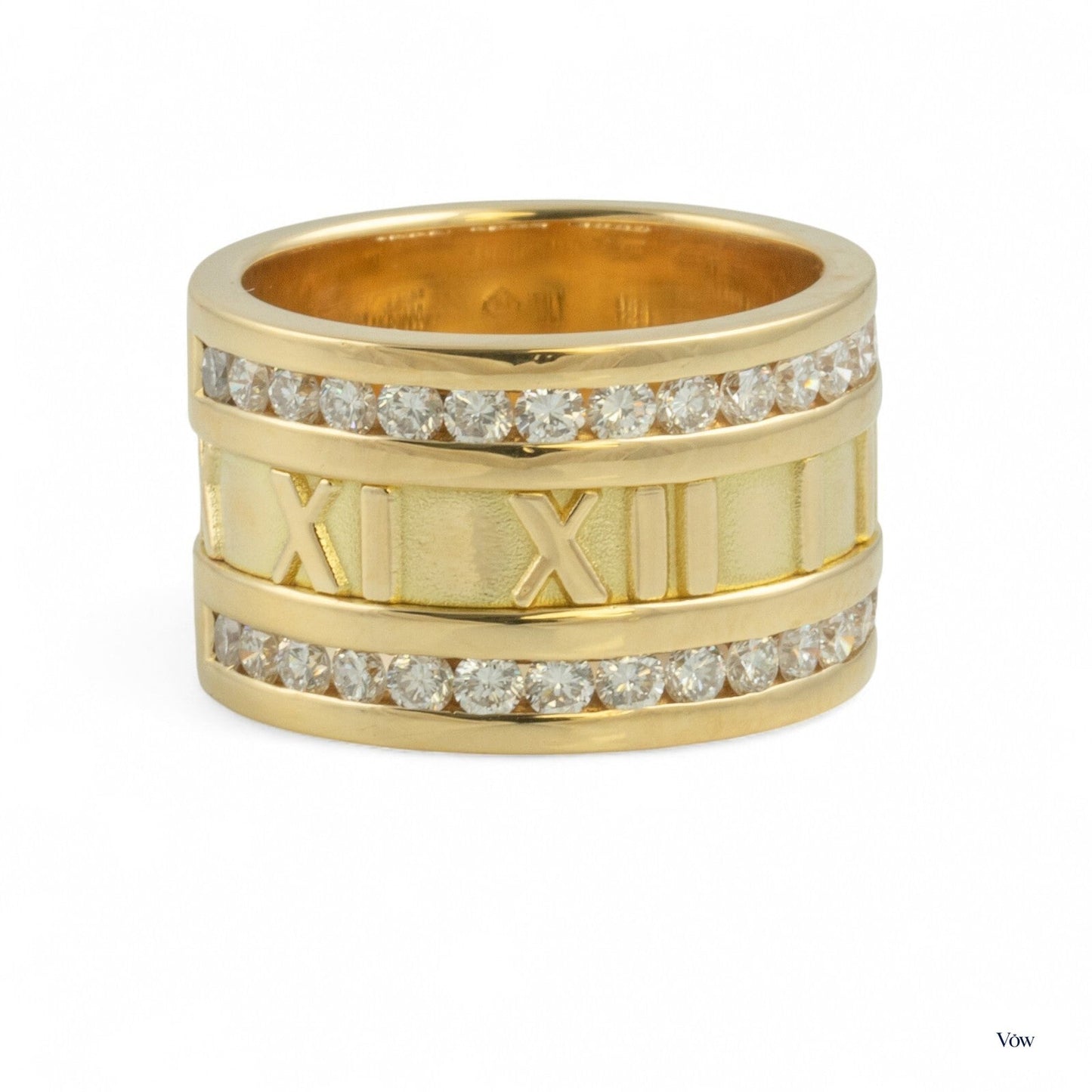 Tiffany & Co. Atlas Roman Numeral — 0.90ct, Yellow Gold — Authentic Pre-Owned