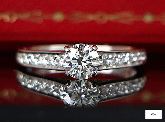 Cartier 1895 Diamond Engagement Ring — 0.65ct, Platinum — Authentic Pre-Owned