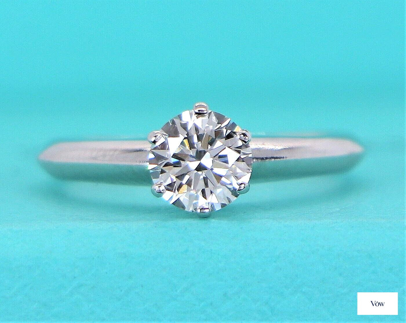 Tiffany & Co. Platinum Round Diamond Ring — 0.70ct — Authentic Pre-Owned