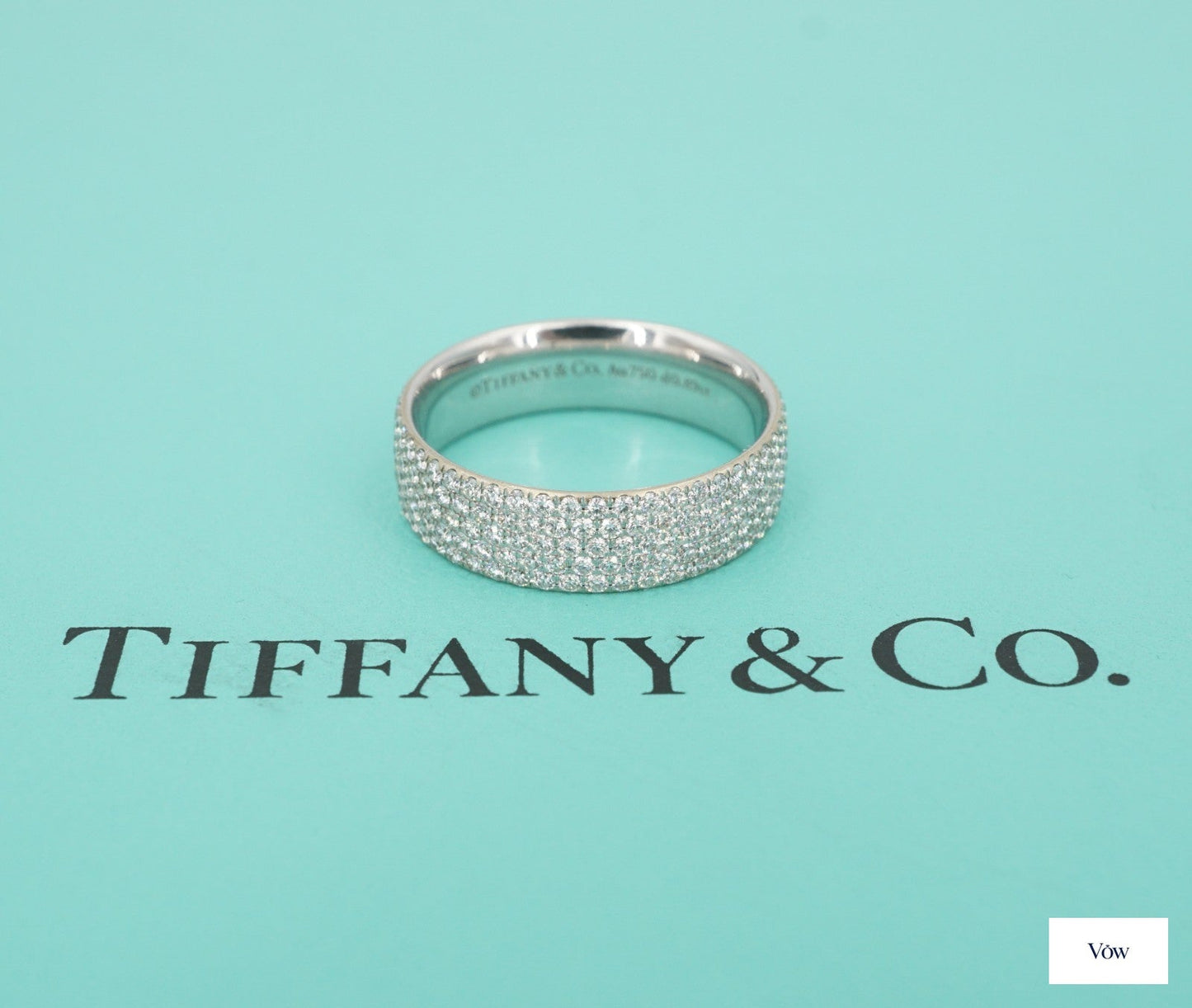 Tiffany & Co. Metro Diamond Ring — 0.89ct, 18k White Gold — Authentic Pre-Owned