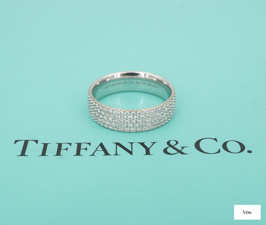 Tiffany & Co. Metro Diamond Ring — 0.89ct, 18k White Gold — Authentic Pre-Owned