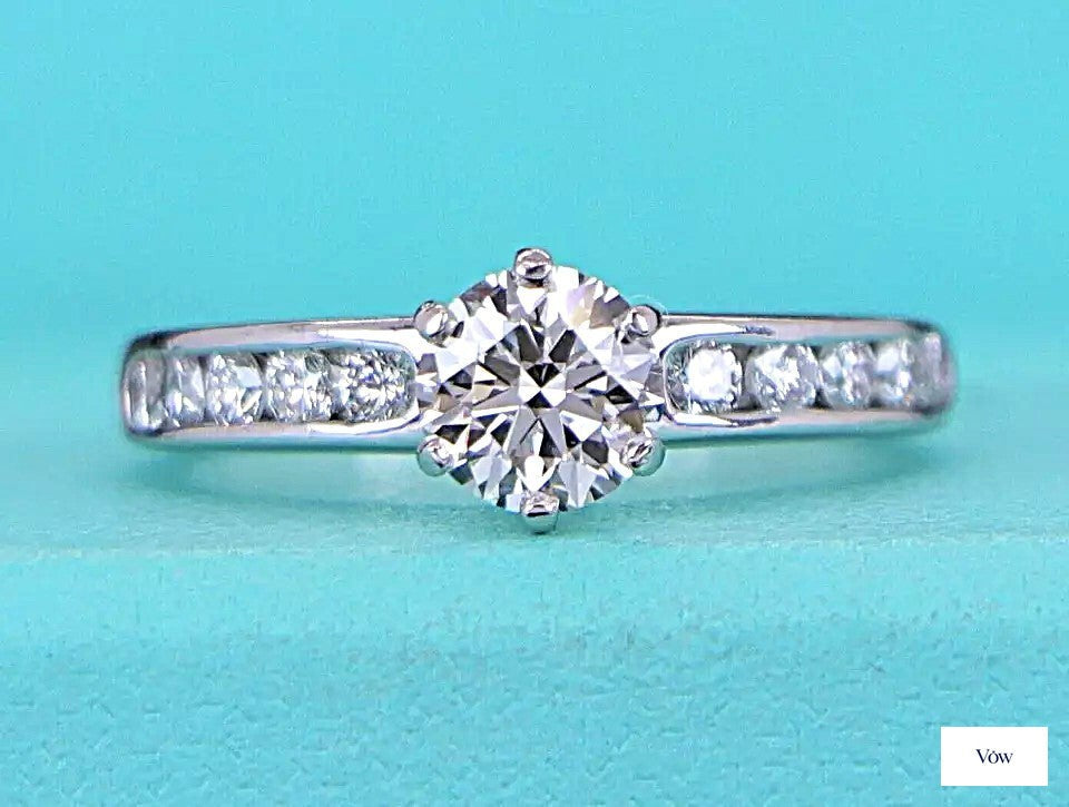 Tiffany & Co. Platinum Diamond Engagement Ring — 1.12ct — Authentic Pre-Owned
