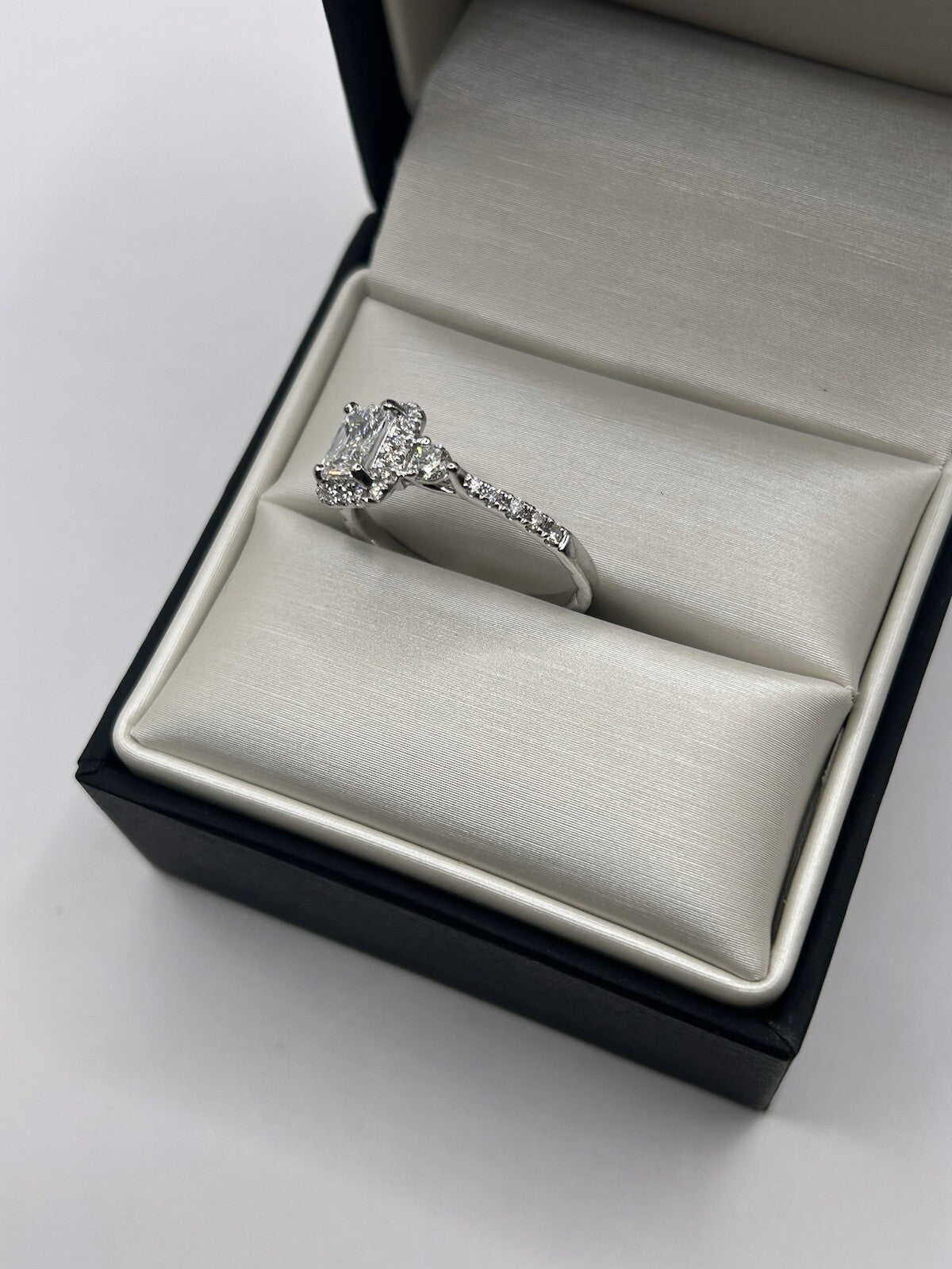 0.63ct Radiant Diamond Engagement Ring — GIA Certified, 14k White Gold