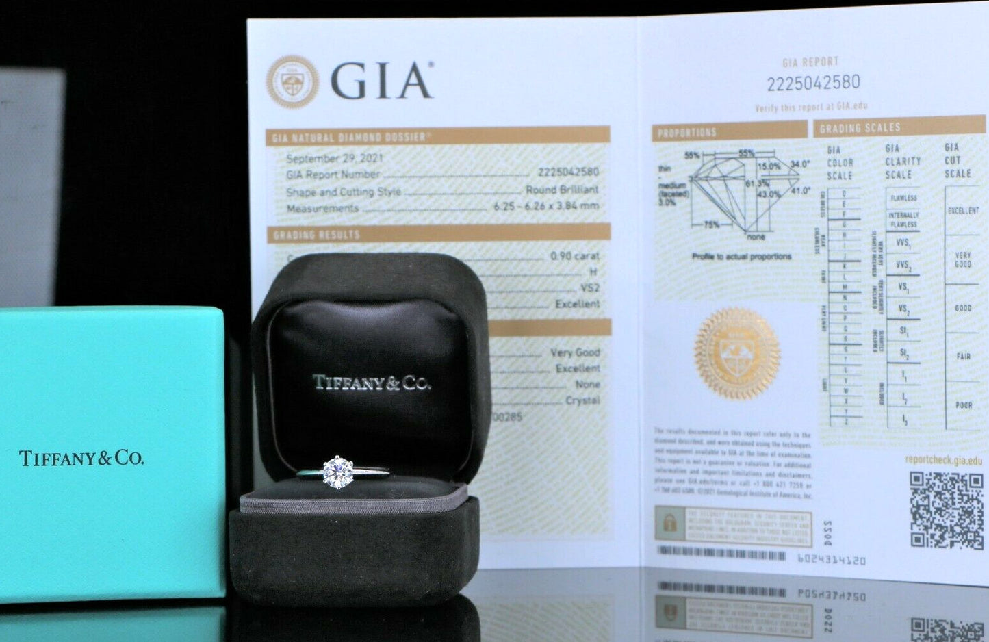 0.90ct Round Brilliant Diamond Engagement Ring — GIA Certified, Platinum