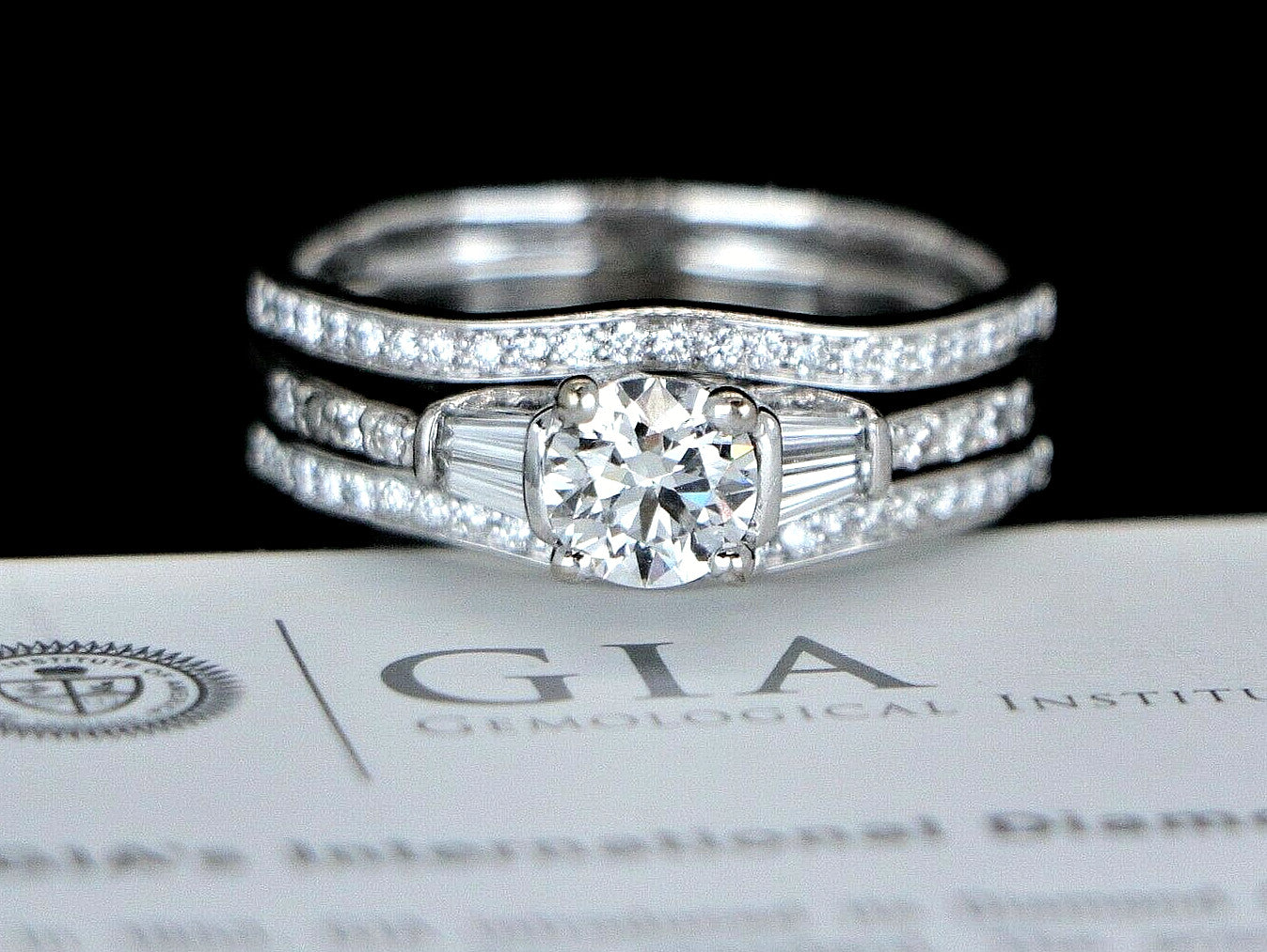 0.72ct Round Brilliant Diamond Engagement Ring — GIA Certified, 18k White Gold