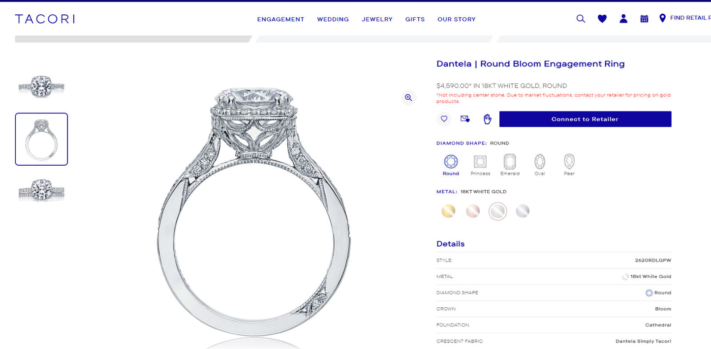 1.01ct Round Brilliant Diamond Engagement Ring — GIA Certified, 18k White Gold