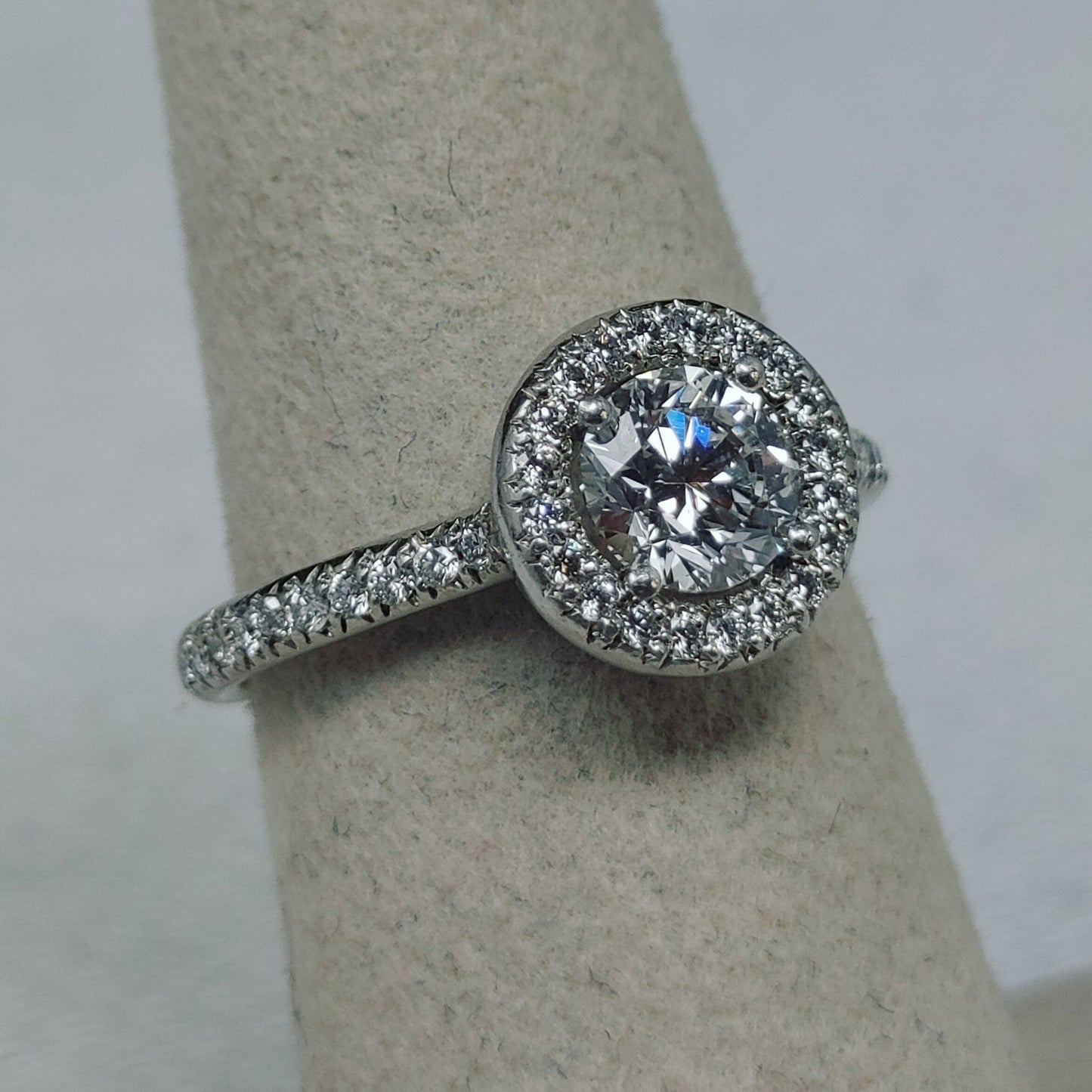 0.76ct Round Brilliant Diamond Engagement Ring — GIA Certified, Platinum