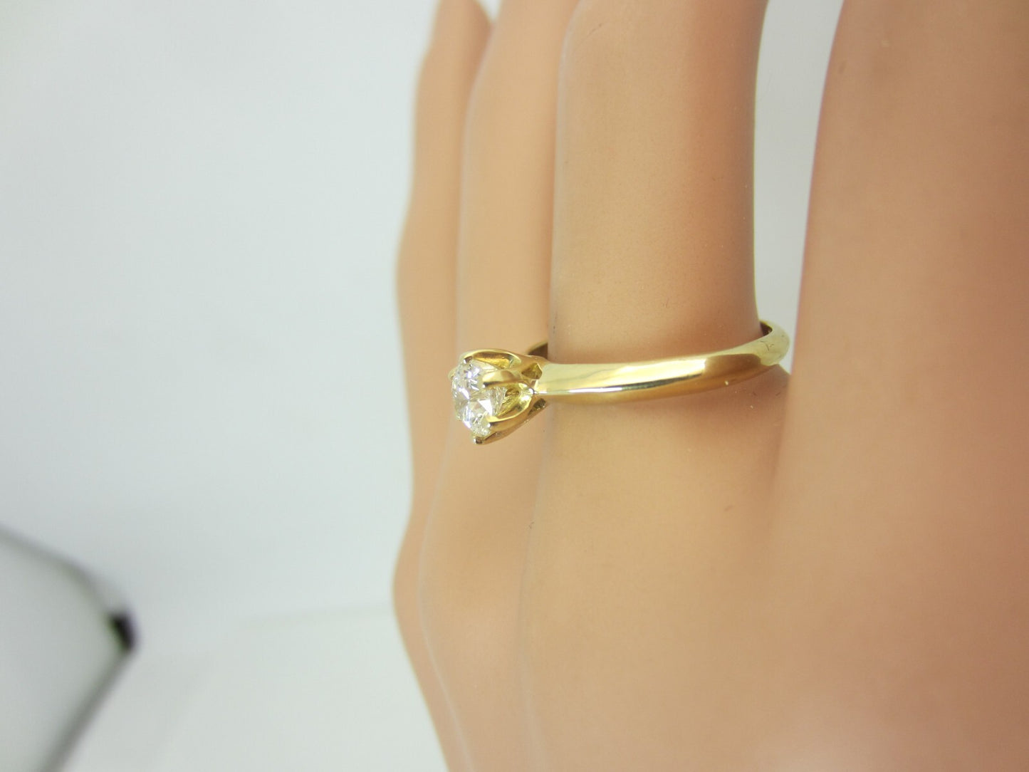 0.55ct Round Brilliant Diamond Engagement Ring — GIA Certified, 14k Yellow Gold