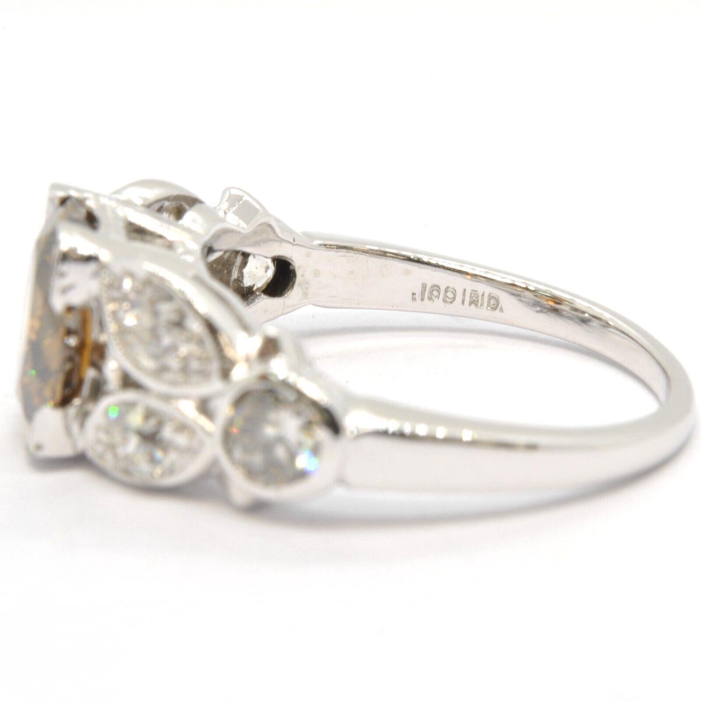 2.16ct Round Brilliant Fancy Dark Yellowish Brown Diamond Ring — GIA Certified, Platinum