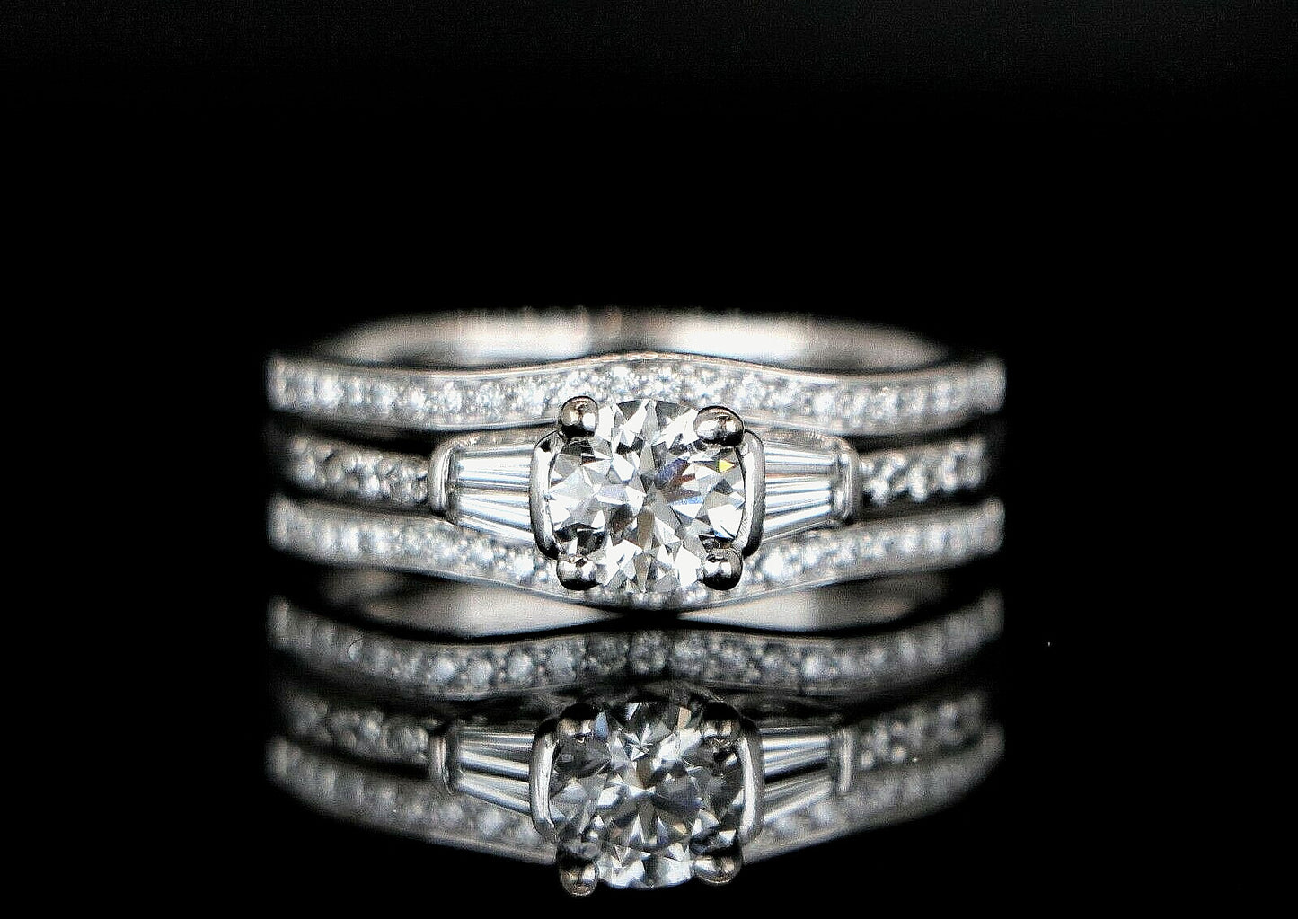 0.72ct Round Brilliant Diamond Engagement Ring — GIA Certified, 18k White Gold
