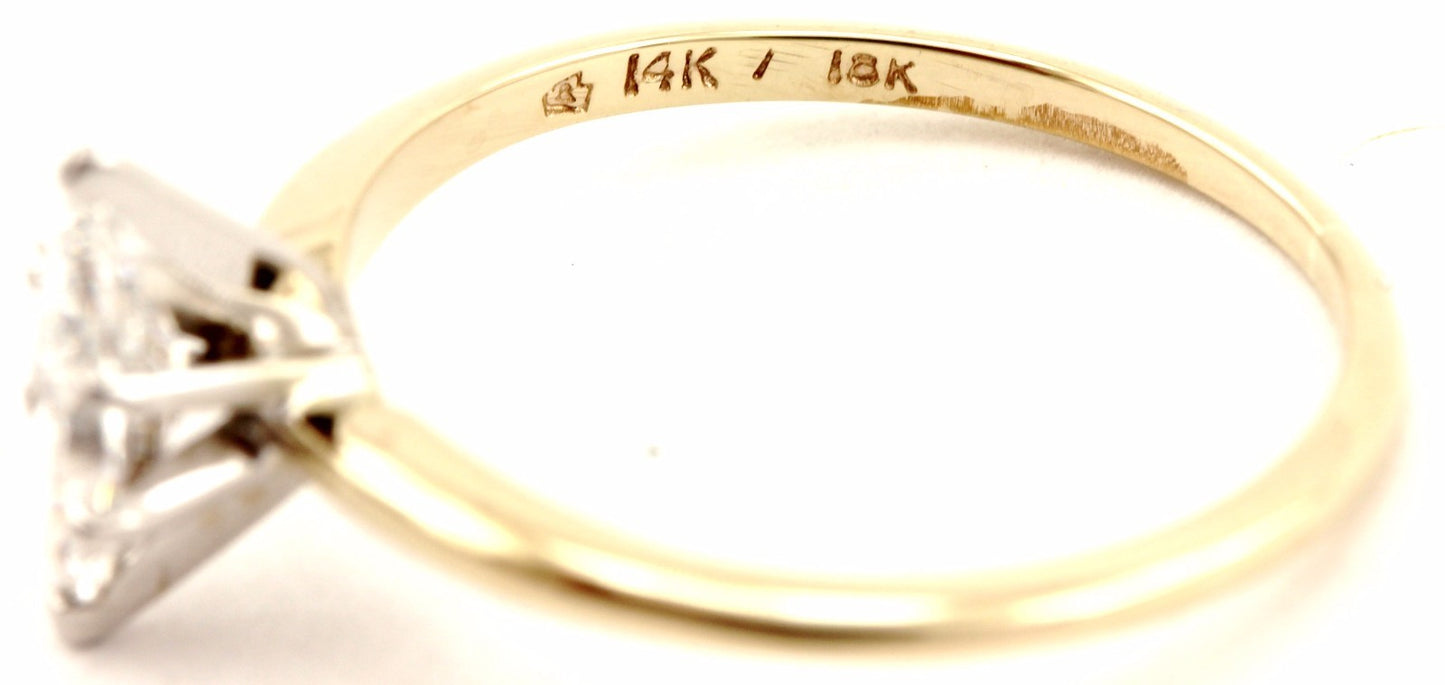 0.48ct Marquise Diamond Solitaire Ring — GIA Certified, 14k Yellow Gold