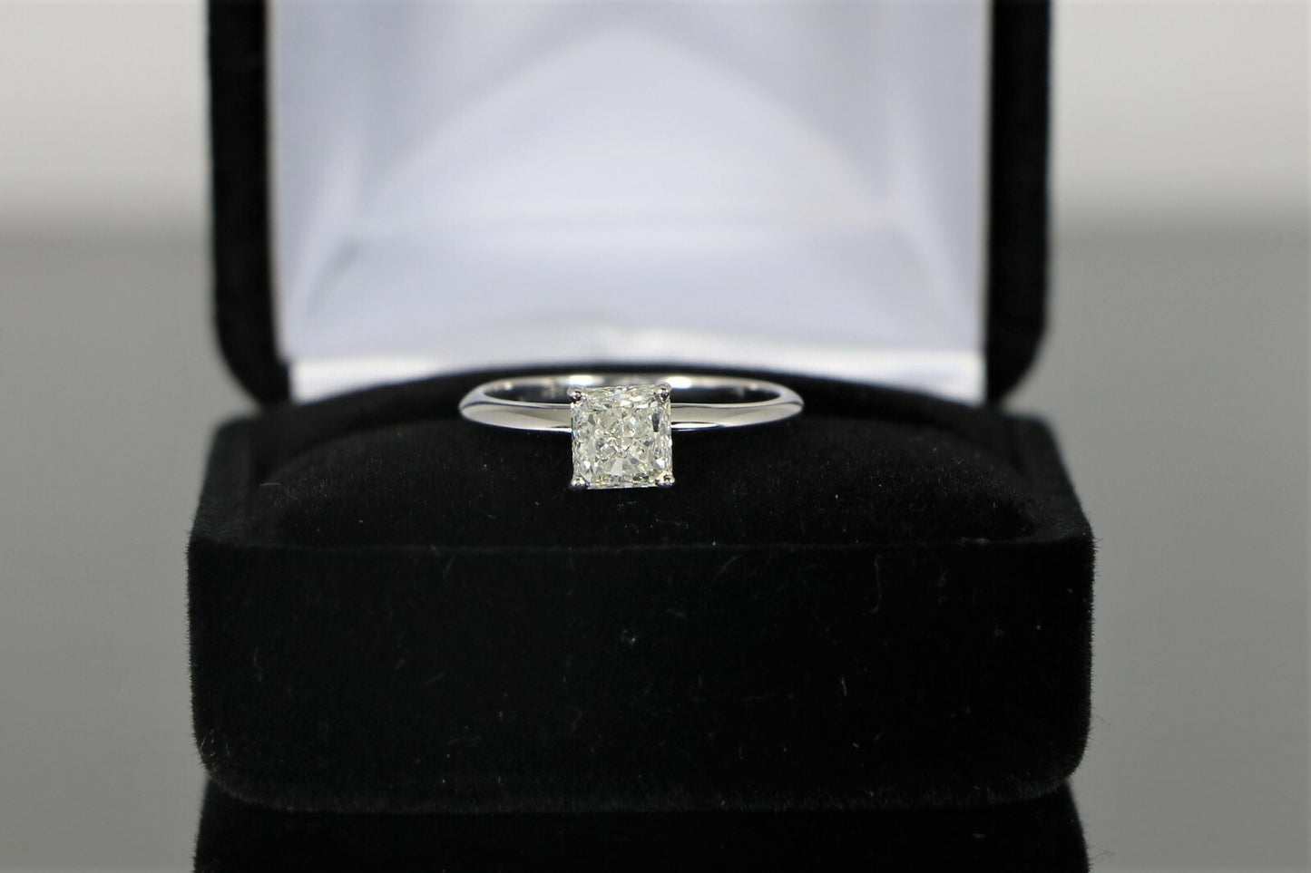1.06ct Radiant Diamond Engagement Ring — GIA Certified, 14k White Gold