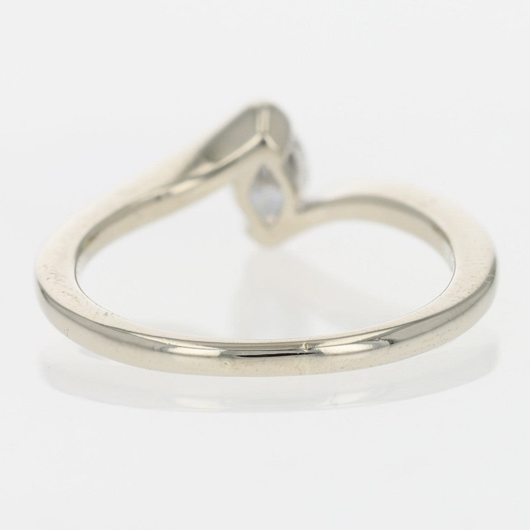 0.46ct Marquise Diamond Solitaire Engagement Ring — GIA Certified, 14k White Gold