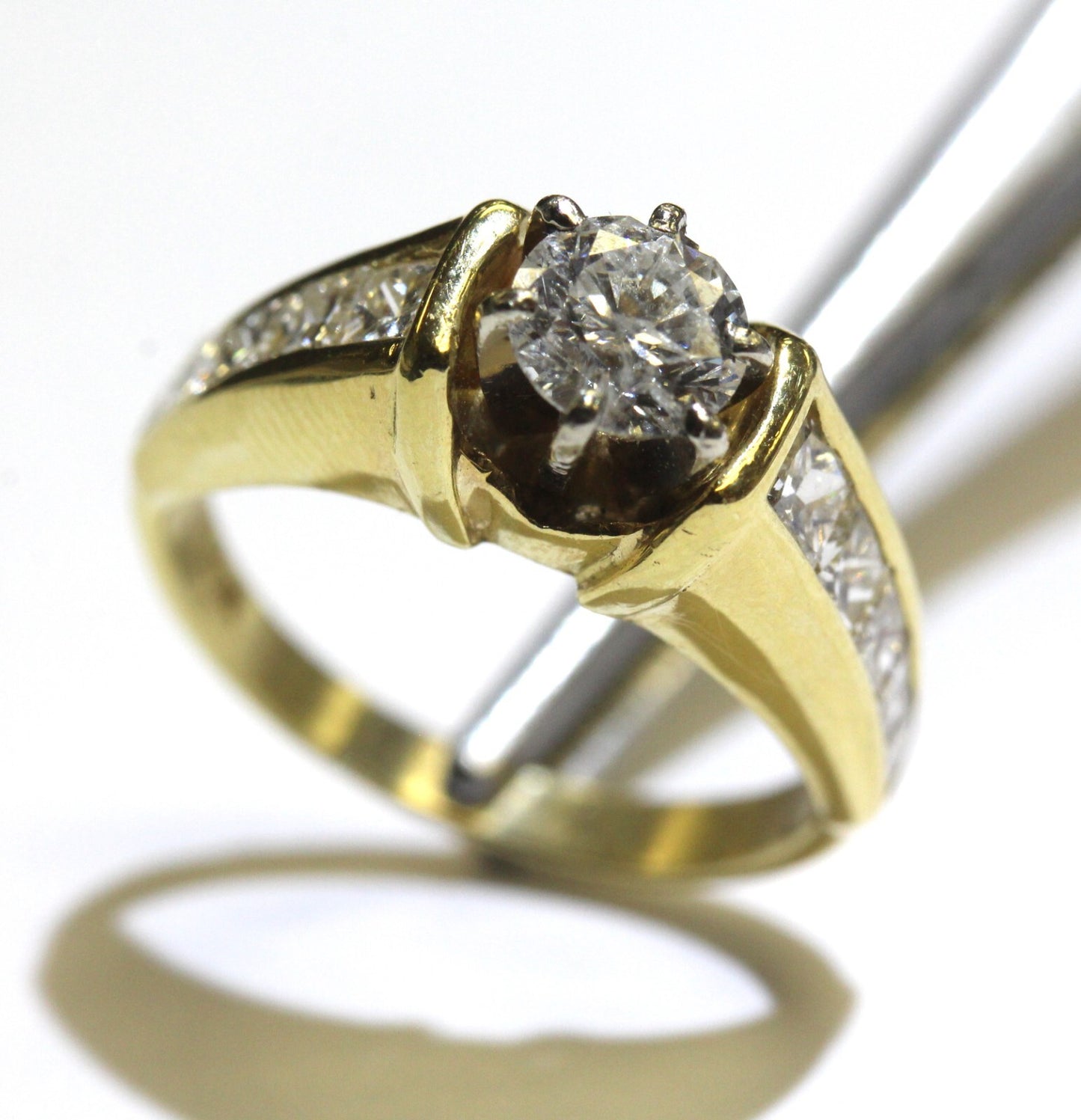 0.70ct Round Brilliant Diamond Engagement Ring — GIA Certified, 14k Yellow Gold