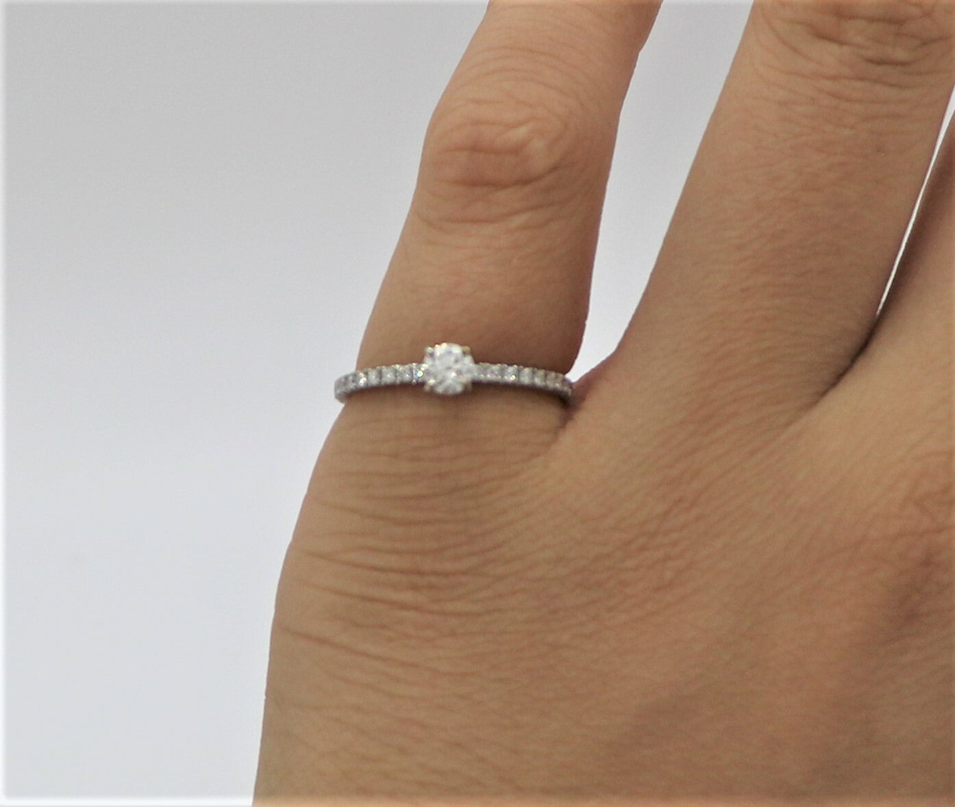 0.19ct Round Brilliant Diamond Solitaire Ring — GIA Certified, Platinum