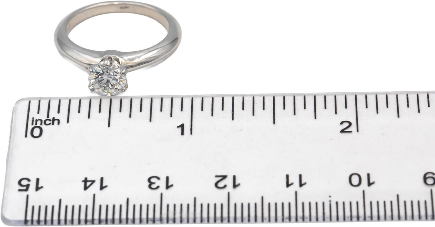 0.73ct Round Brilliant Diamond Engagement Ring — GIA Certified, Platinum