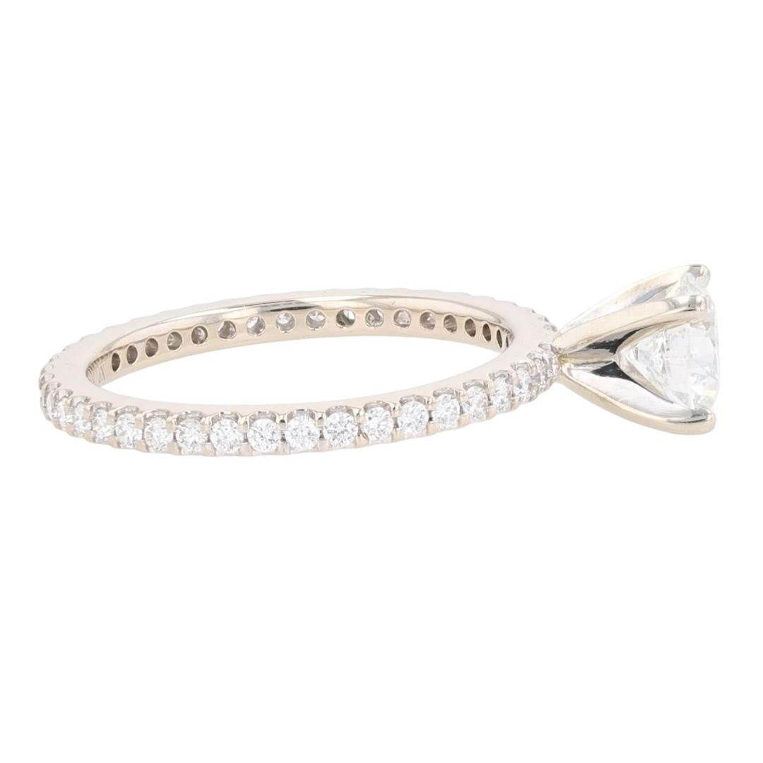 1.02ct Round Brilliant Diamond Solitaire Ring — GIA Certified, 14k White Gold