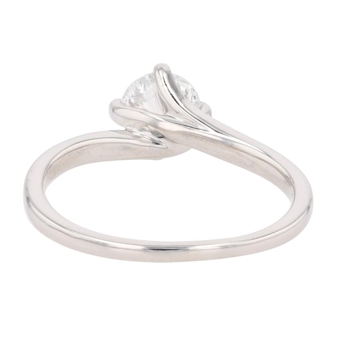 0.75ct Round Brilliant Diamond Solitaire Ring — GIA Certified, Platinum