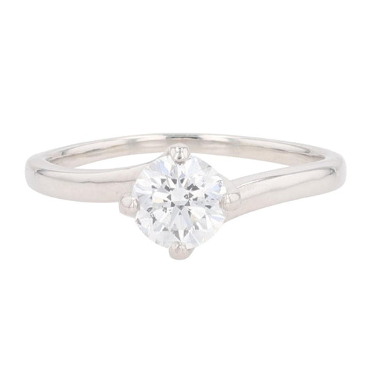 0.75ct Round Brilliant Diamond Solitaire Ring — GIA Certified, Platinum