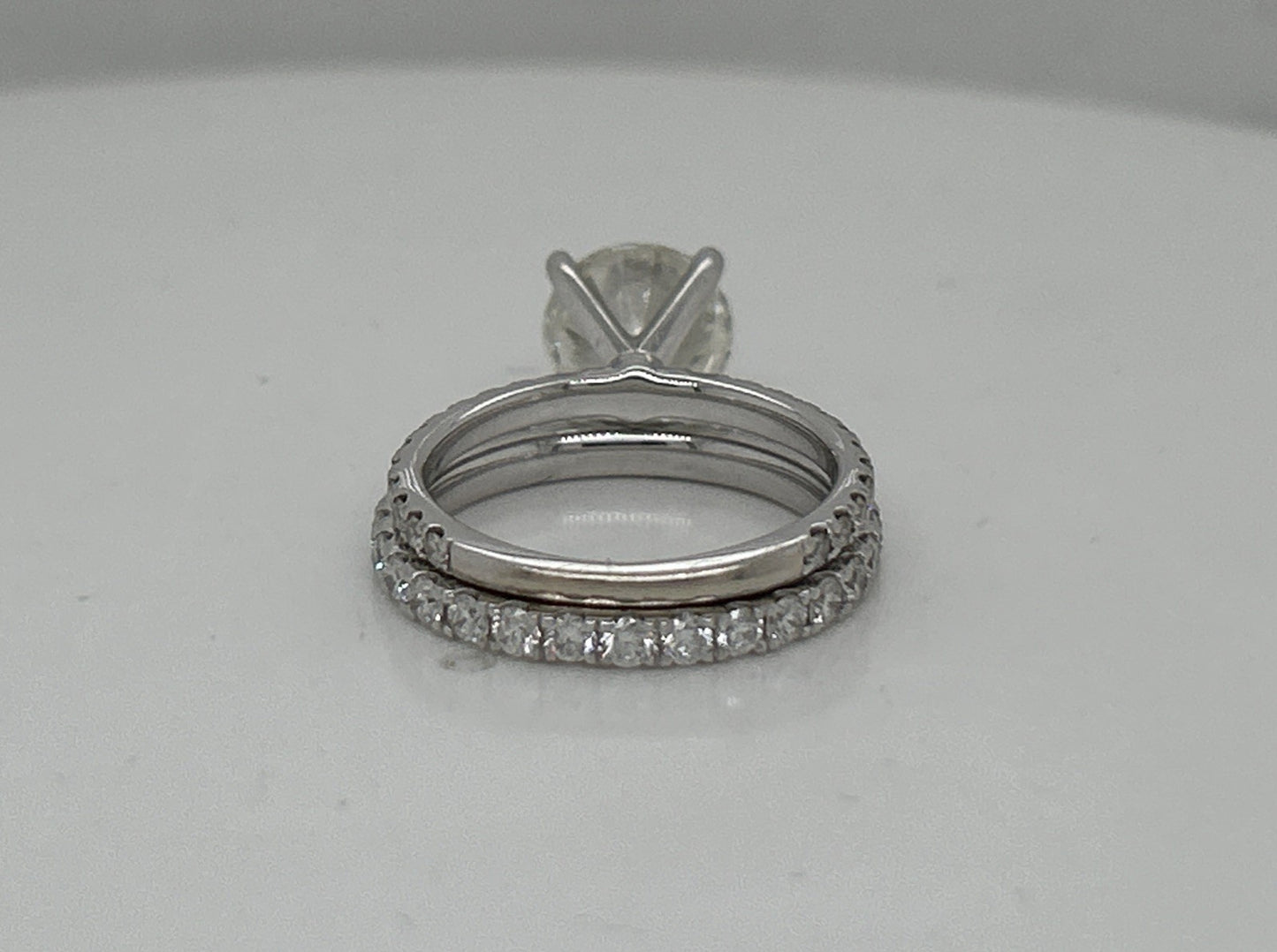 2.01ct Round Brilliant Diamond Eternity Band Ring — GIA Certified, 18k White Gold