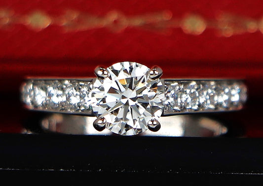 0.73ct Round Brilliant Diamond Engagement Ring — GIA Certified, Platinum