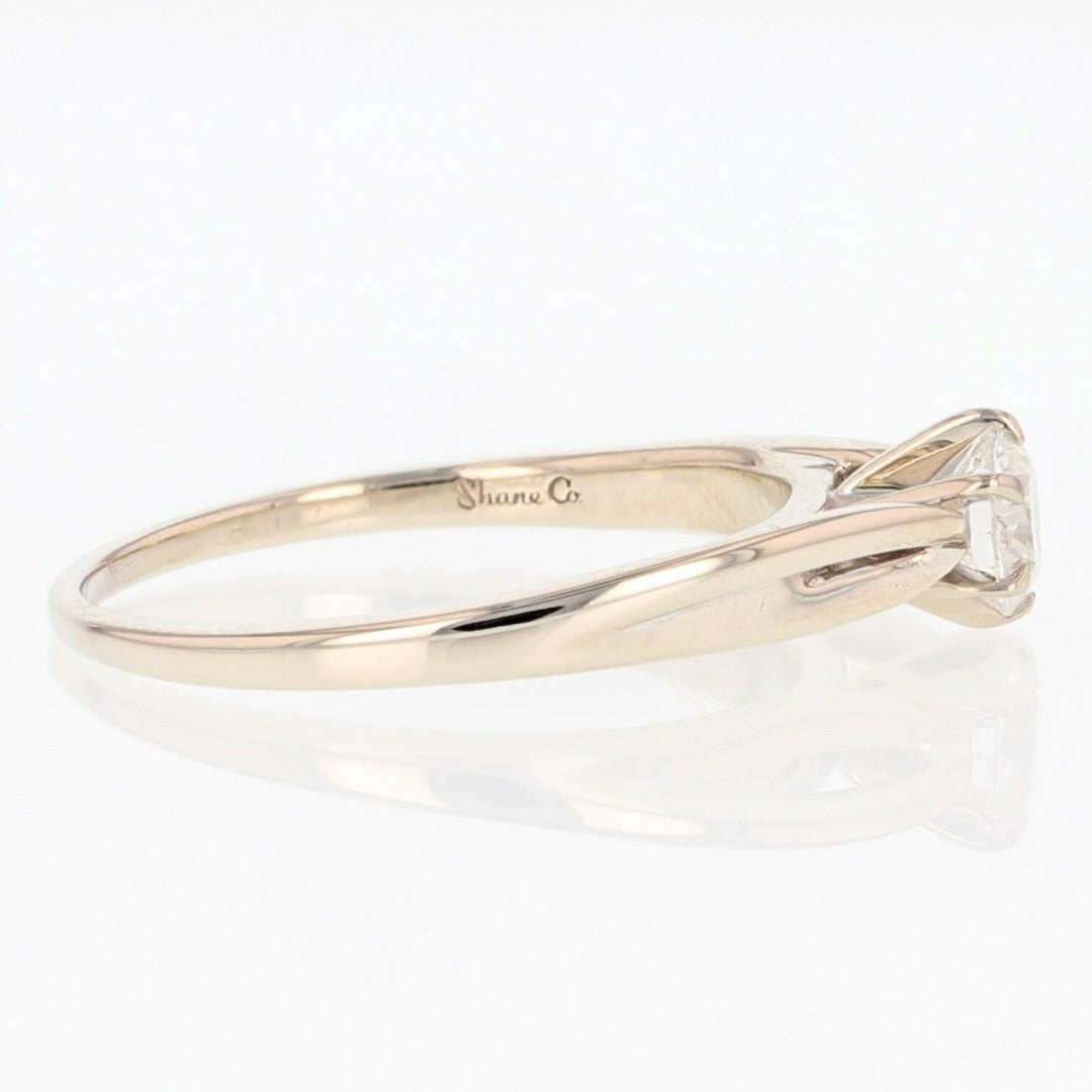 0.51ct Round Brilliant Diamond Solitaire Ring — GIA Certified, 14k White Gold