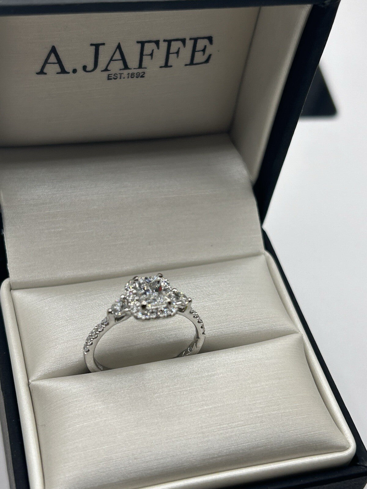 0.63ct Radiant Diamond Engagement Ring — GIA Certified, 14k White Gold